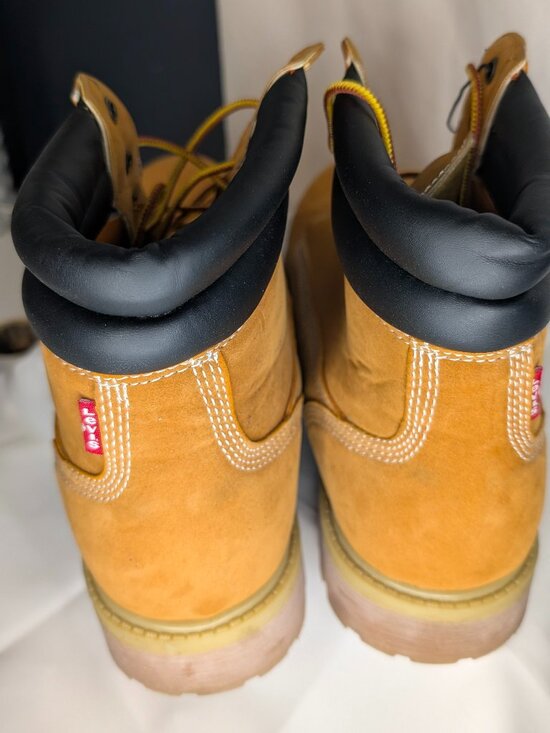 Levi\'s Men’s Lace-up Harrison Wheat Tan Work Construction Boots Size 13 New main image 5